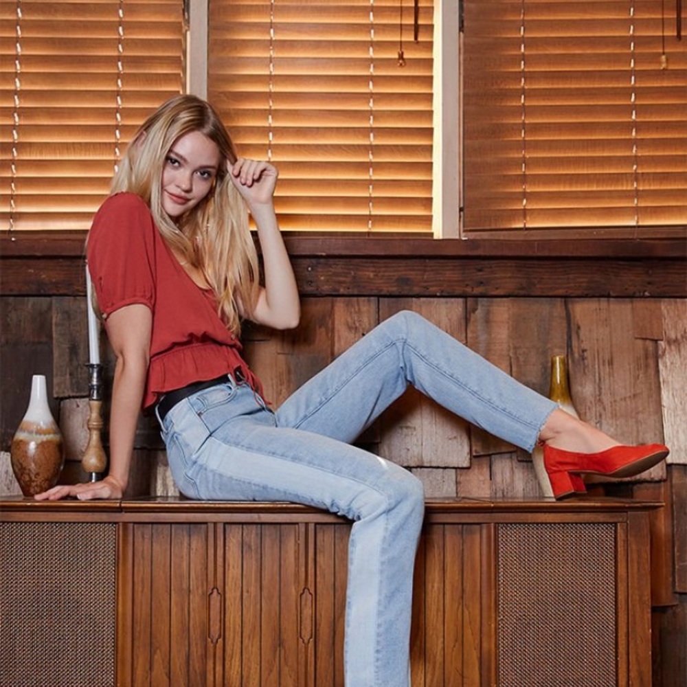 PACSUN two tone mom jeans